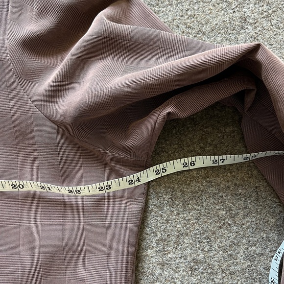 Vintage Anna Button Up Blouse Shirt Top Womens XL Checkered Pattern 90s Workwear - Picture 16 of 16